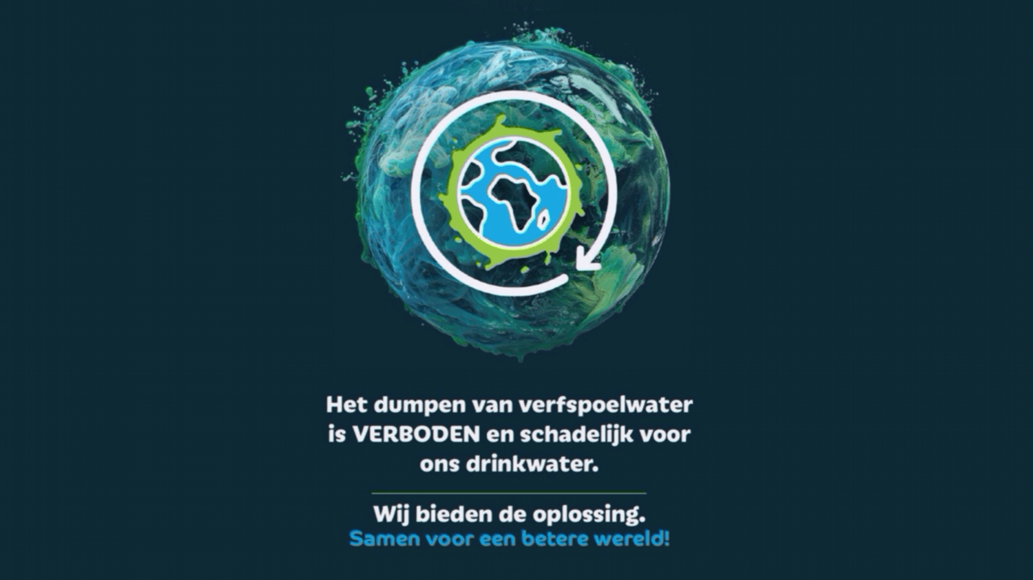 Verfspoelwater verantwoord inleveren